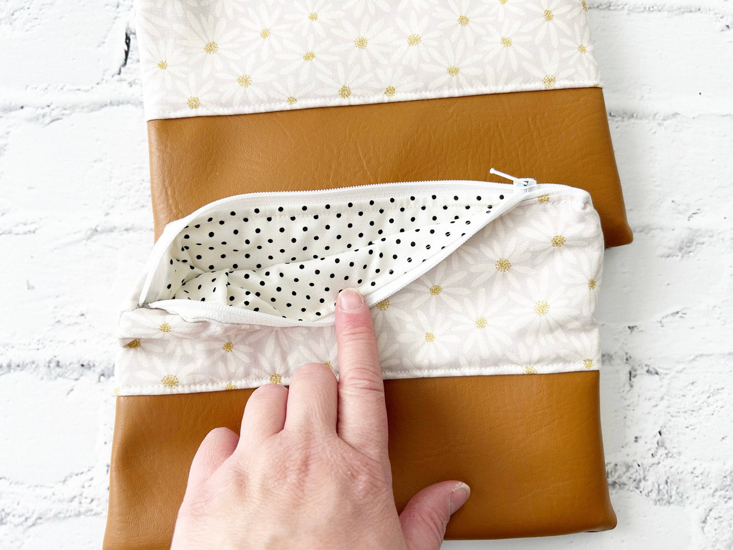 Cosmetic bag, Flat Make up bag, Zipper Pouch