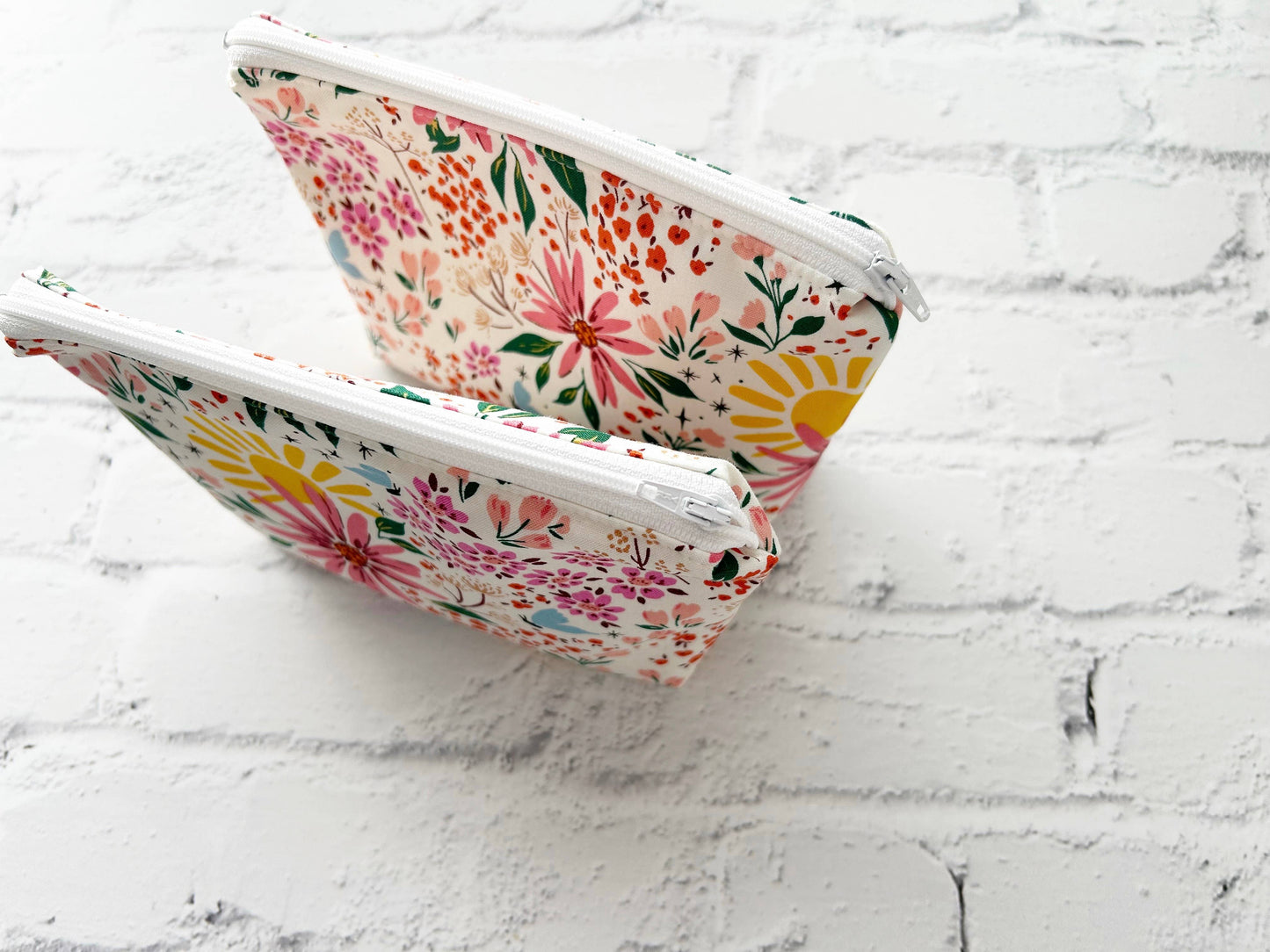 Summer Floral Makeup Pouch