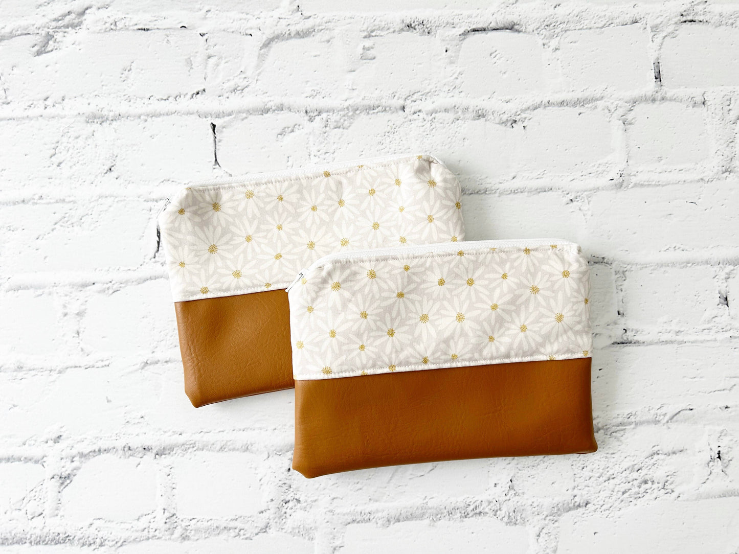Cosmetic bag, Flat Make up bag, Zipper Pouch